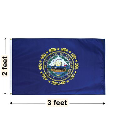 2'x3' New Hampshire Nylon Outdoor Flag